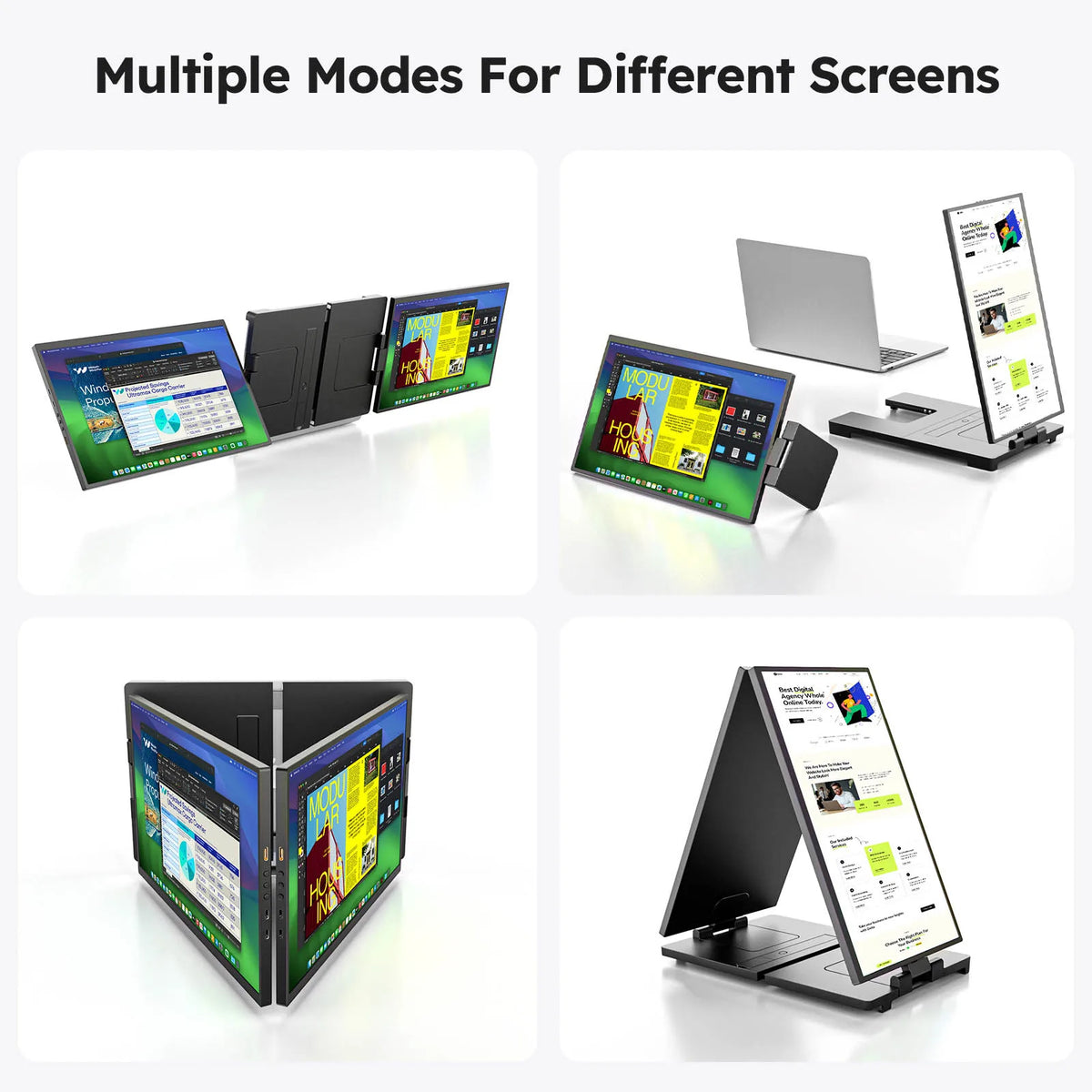 Dopesplay Triple Screen Laptop Monitor Extender 1080p