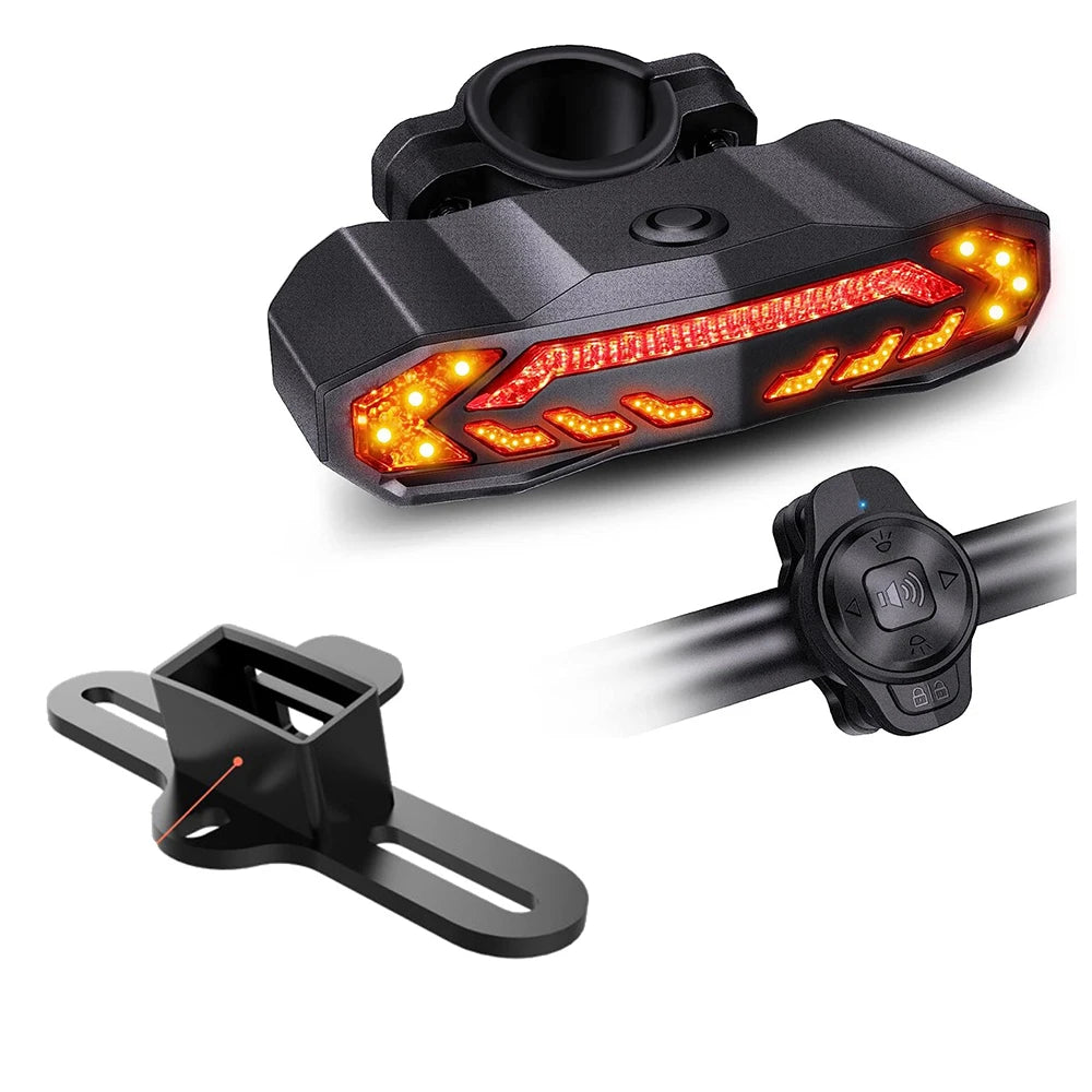WSDCAM Anti Theft Bicycle Rear Light Motion Alarm