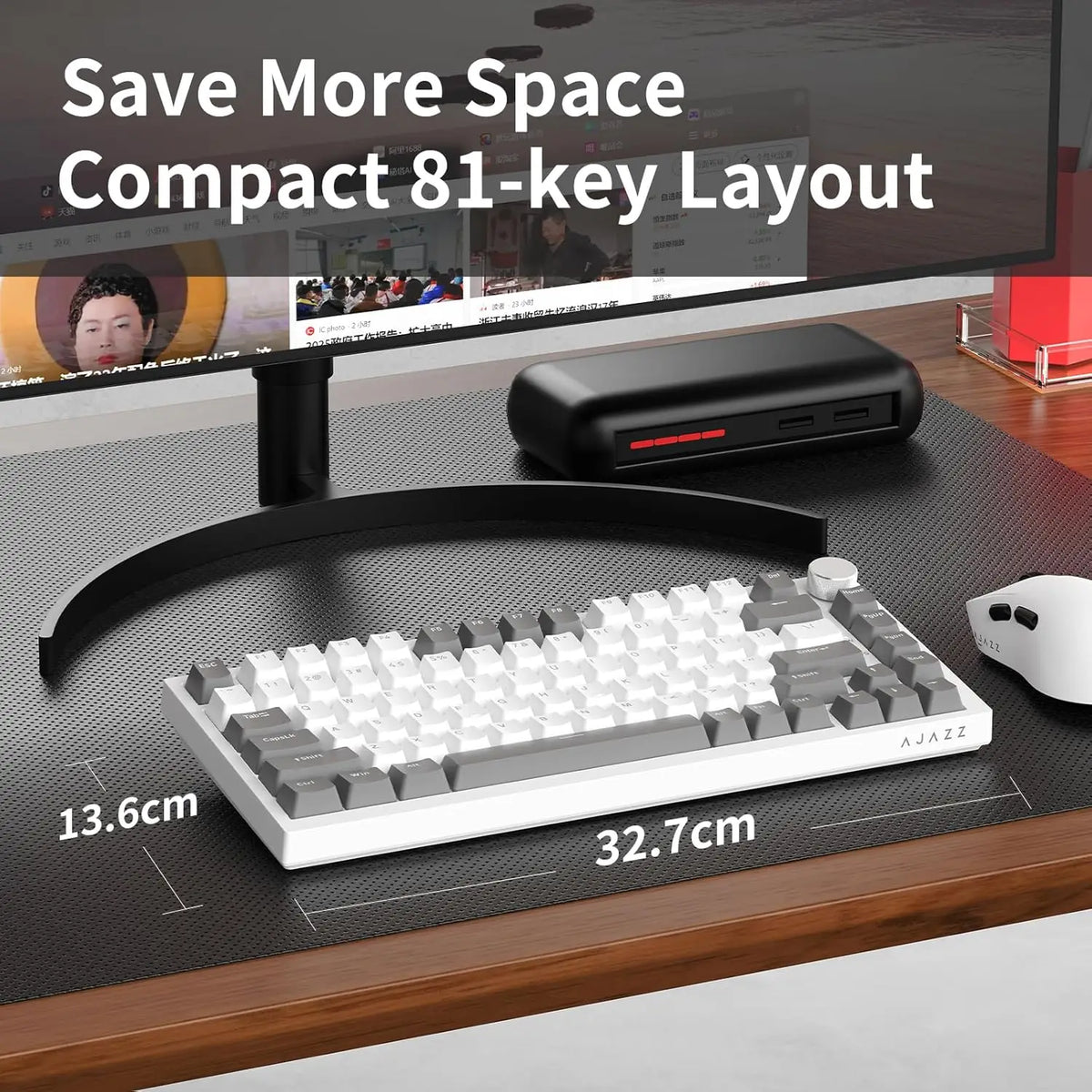 Ajazz AK820 Wired Mechanical Gaming Keyboard