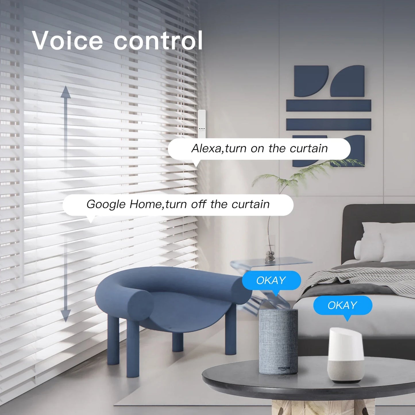 Moes Smart Wifi Curtain Motor With Remote
