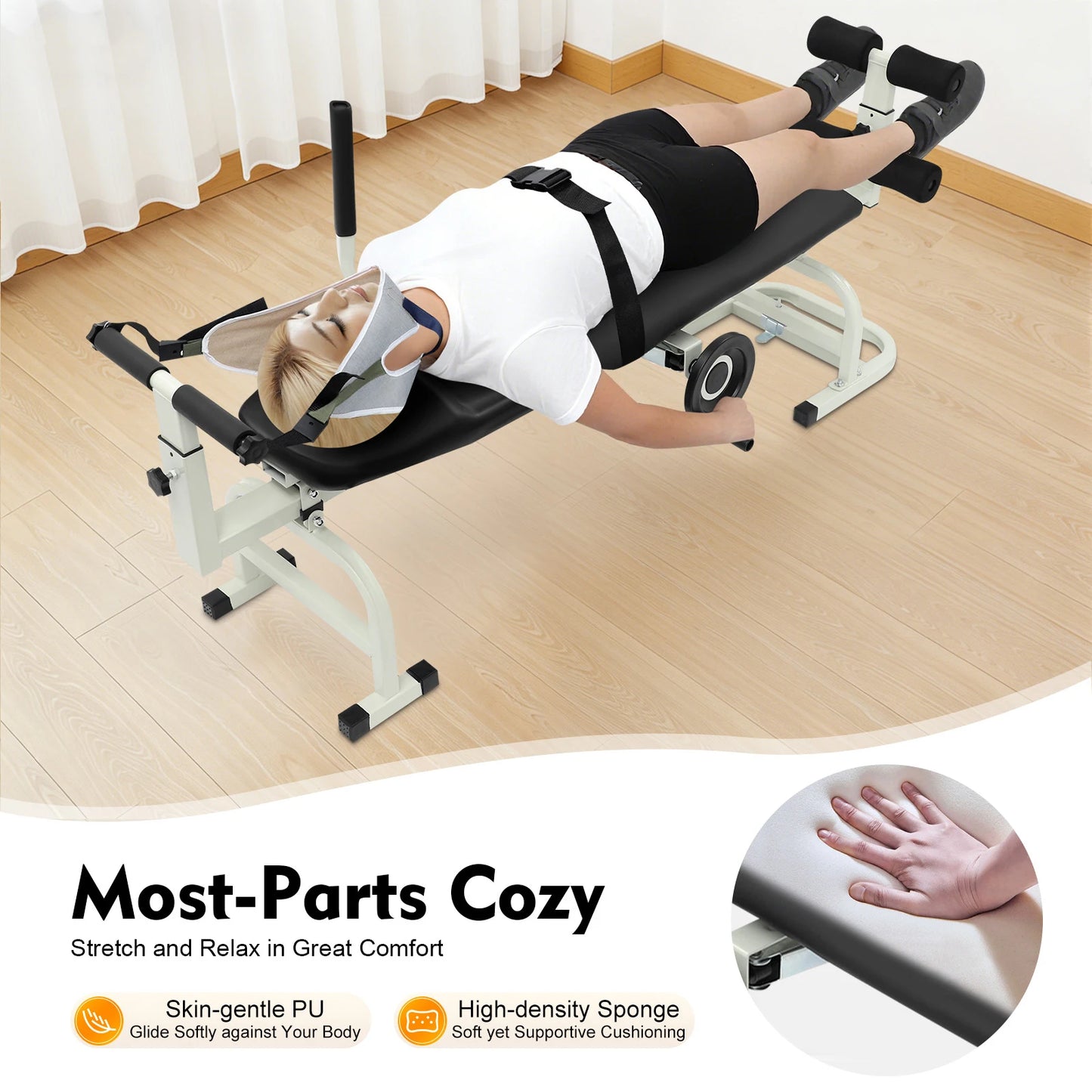 Adjustable Cervical Lumbar Traction Stretch Bench