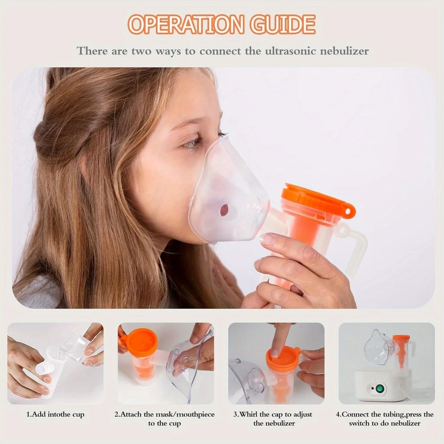 Jitesy Mini Silent Compressor Nebulizer With Mouthpiece