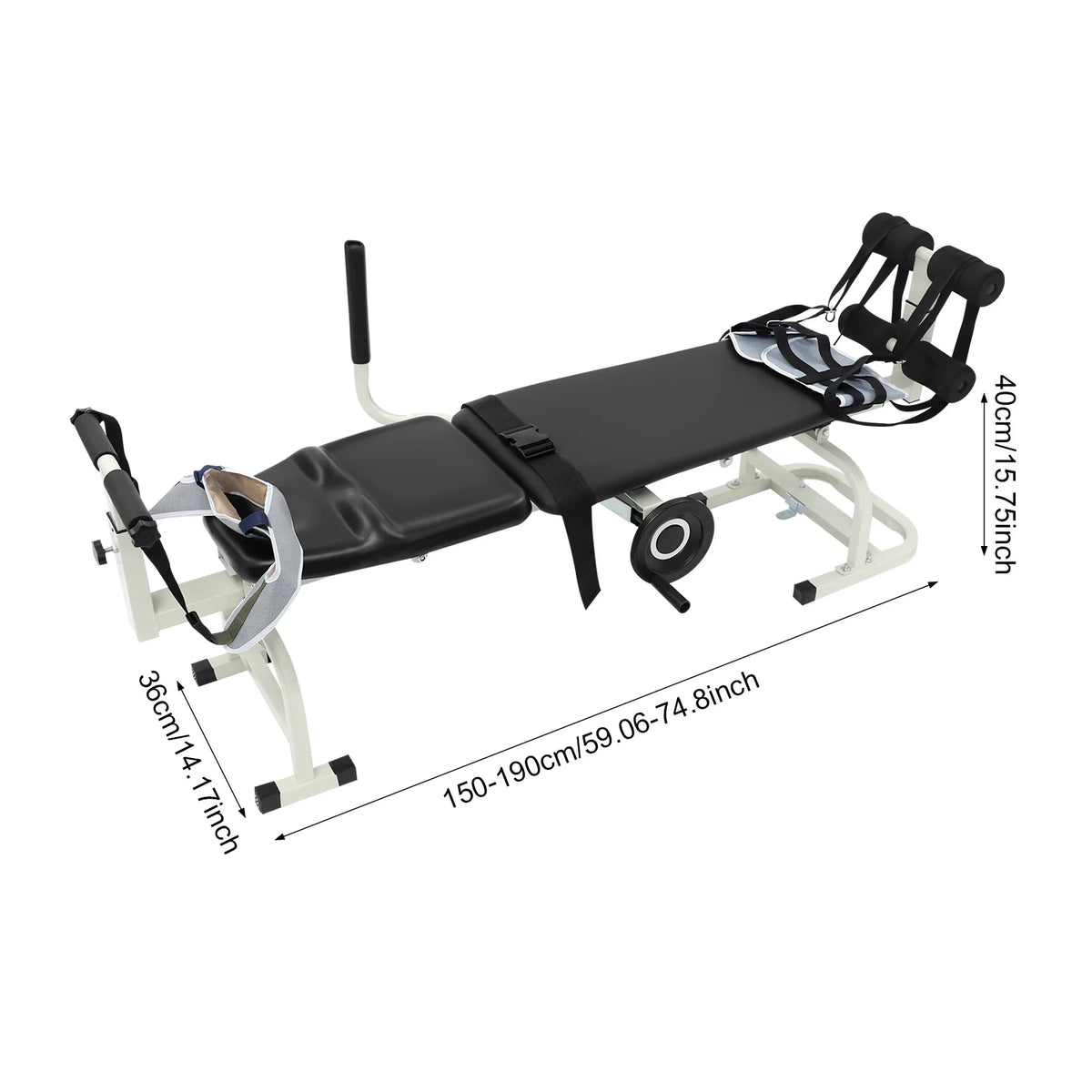 Adjustable Cervical Lumbar Traction Stretch Bench