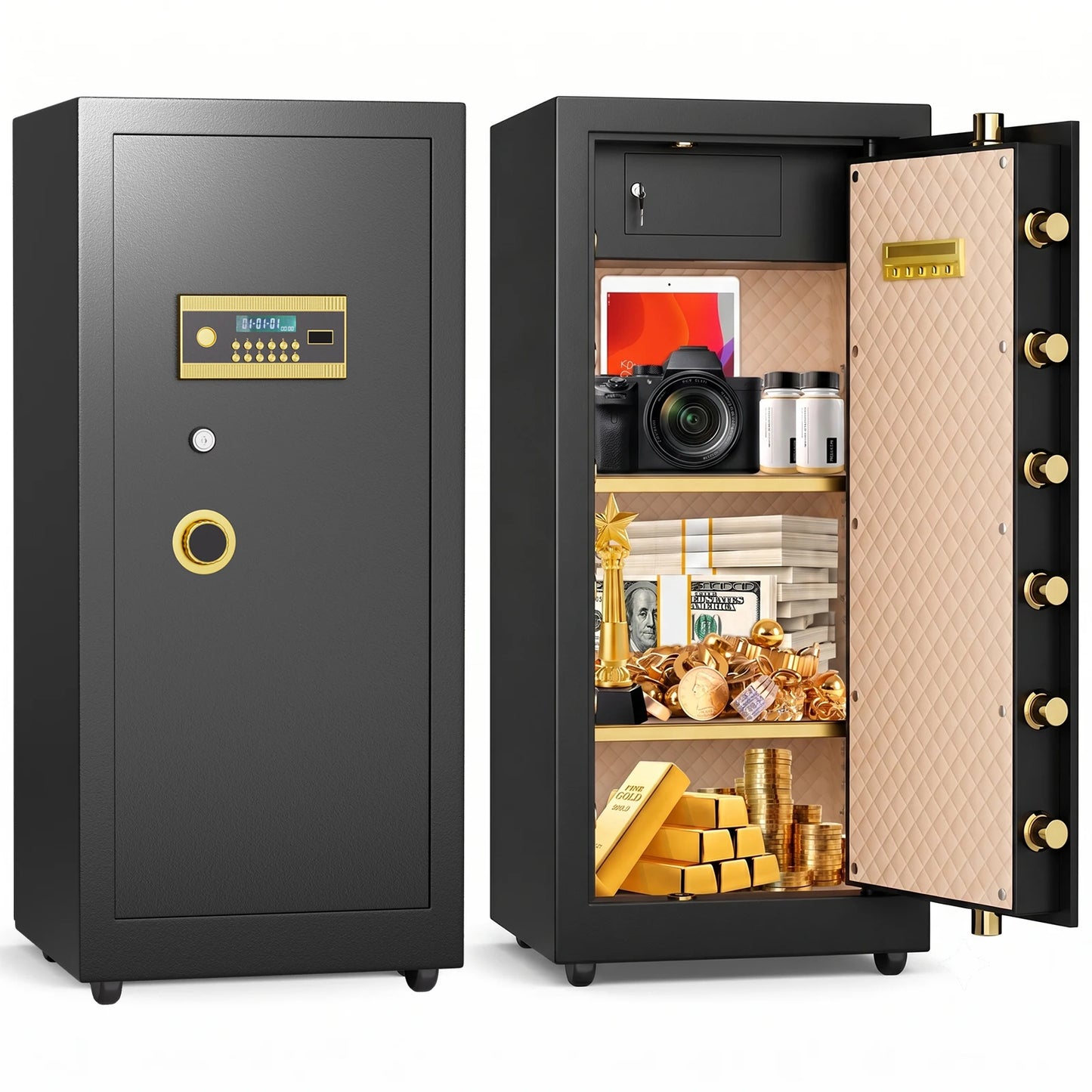 Kavey Heavy Duty Digital Safe With Double Key Lock