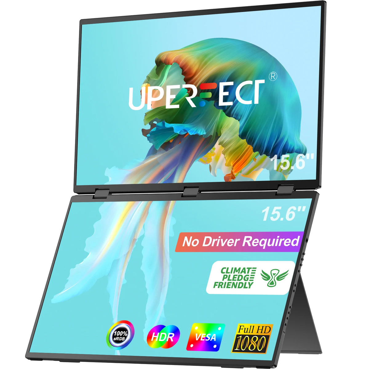 Uperfect Portable Foldable Triple Screen Monitor