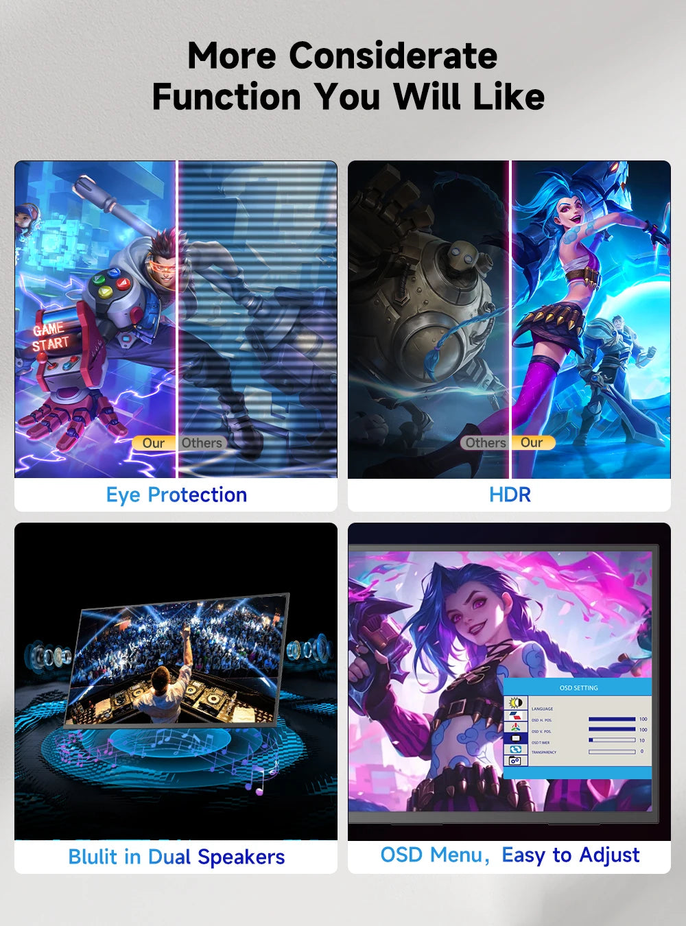 UPFECT QLED Portable Gaming Monitor
