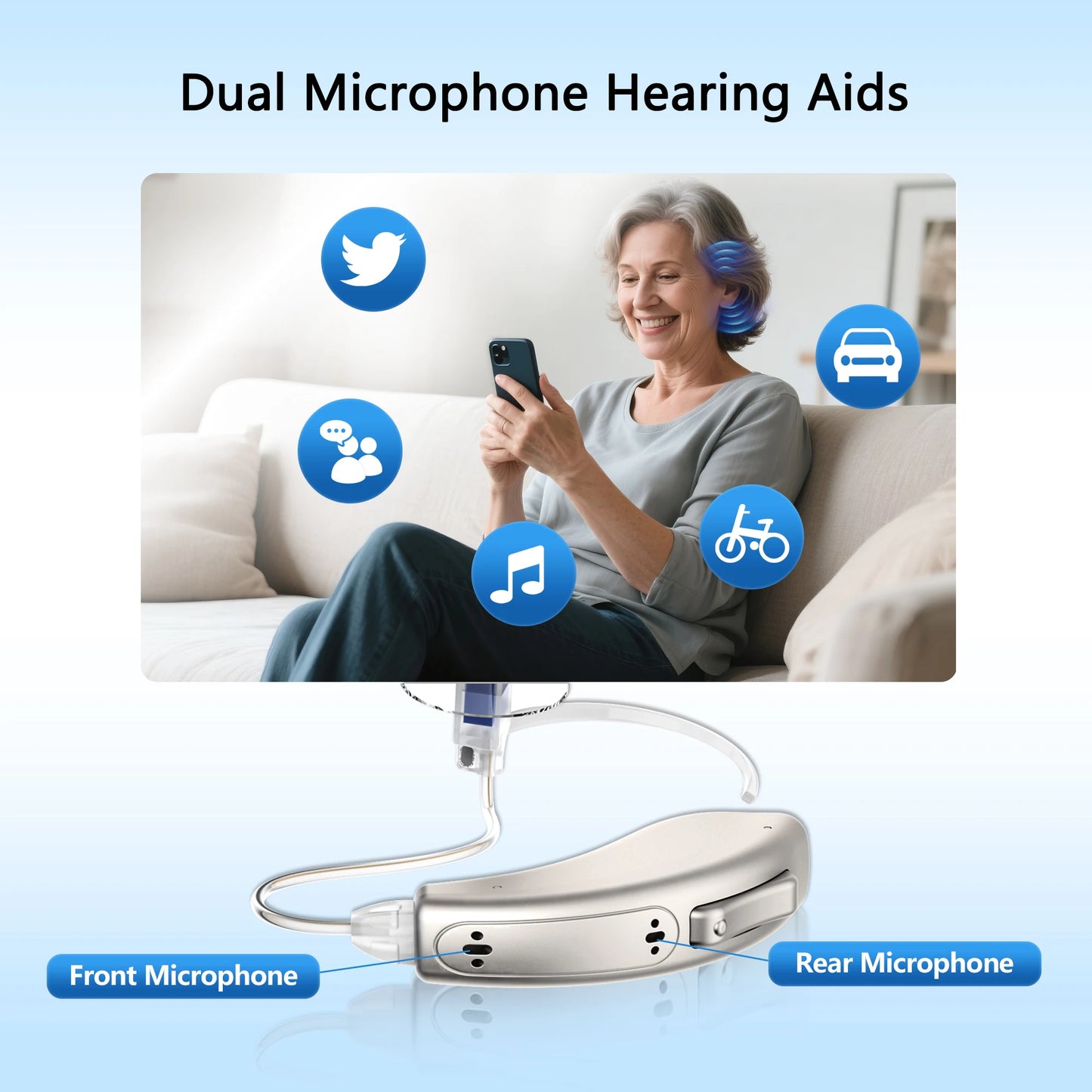 Arptur Digital Hearing Aids For Seniors 16 Channels