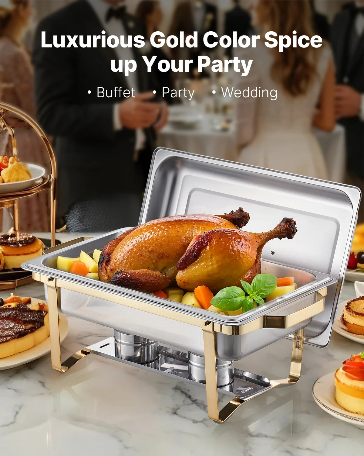 Succebuy Stainless Steel Chafing Dish Buffet Set