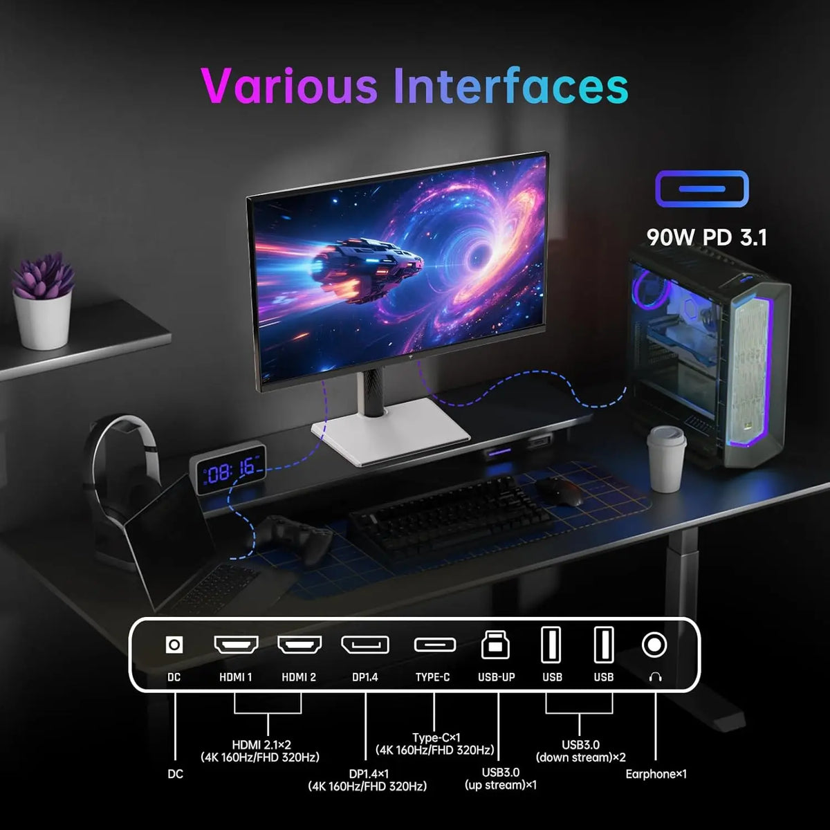KTC Dual Mode Gaming Monitor Fast IPS Display