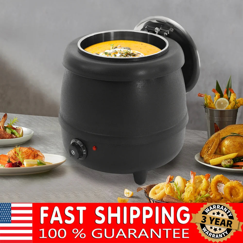 Commercial Electric Soup Kettle Food Warmer