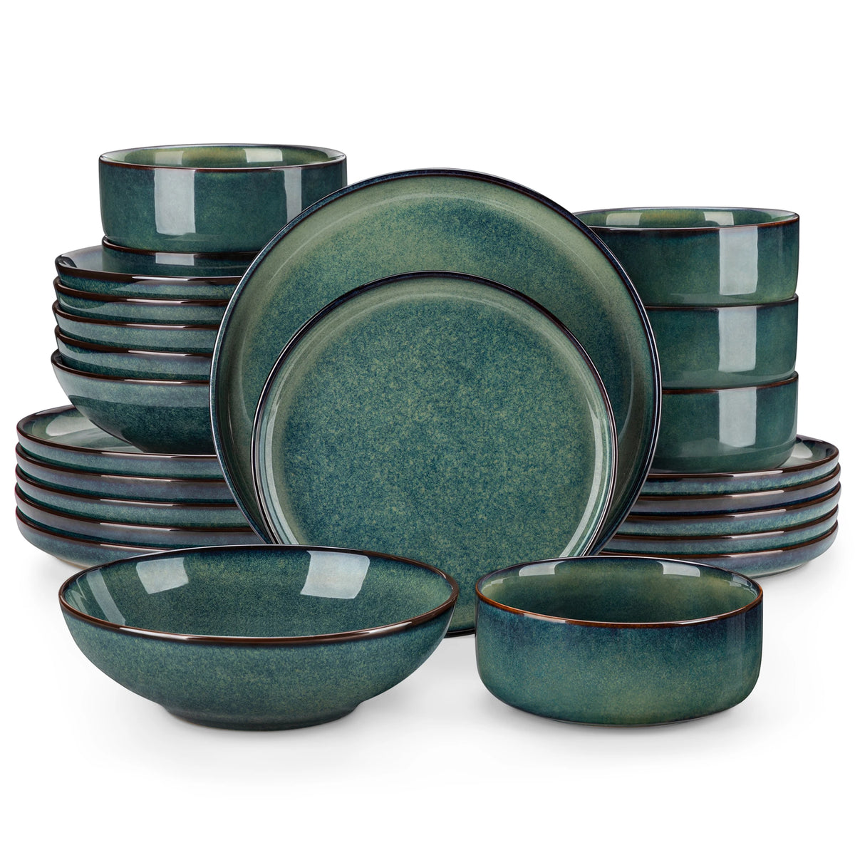 Malacasa Ceramic Stoneware Dinnerware Set