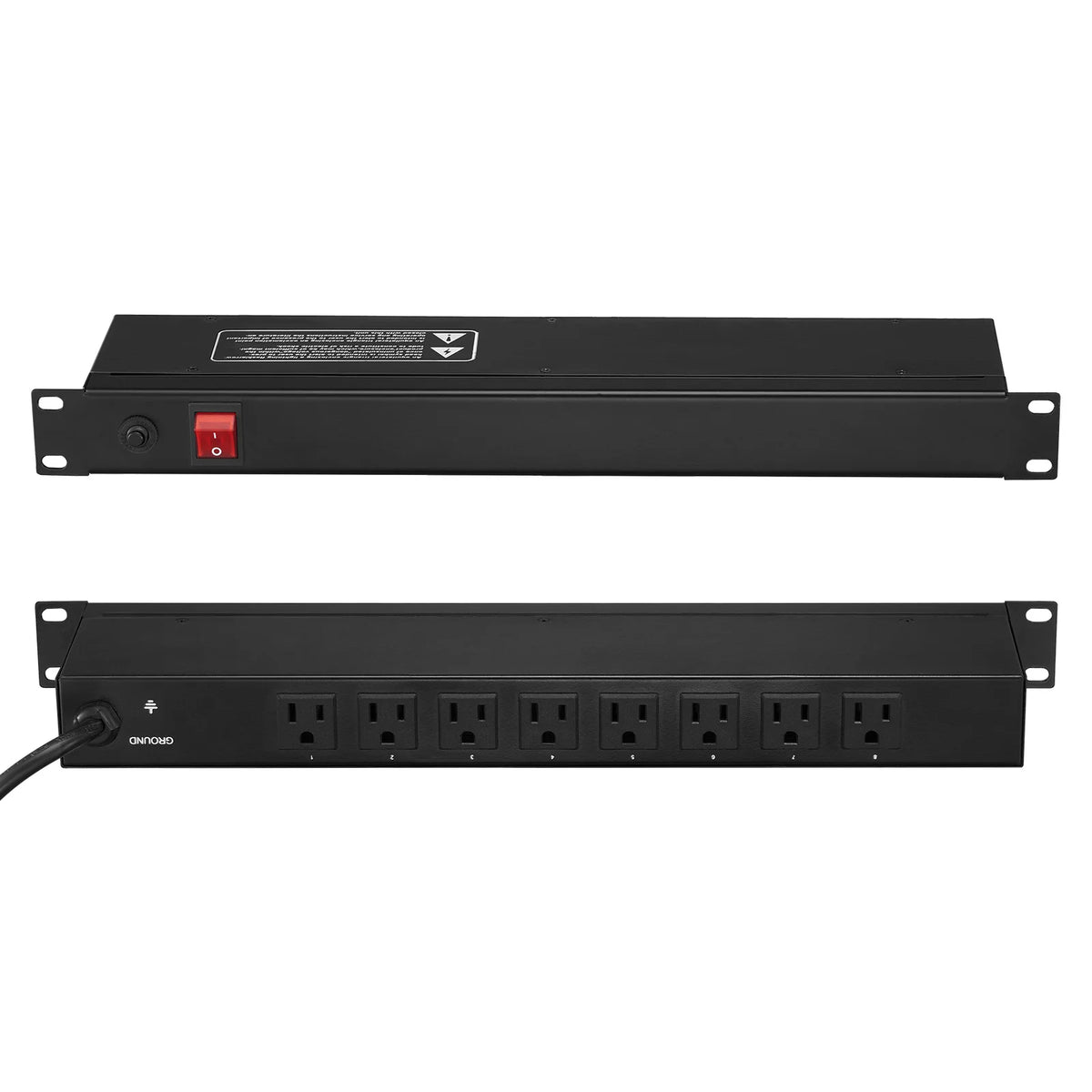 SucceBuy Rack Mount PDU Power Strip For Servers