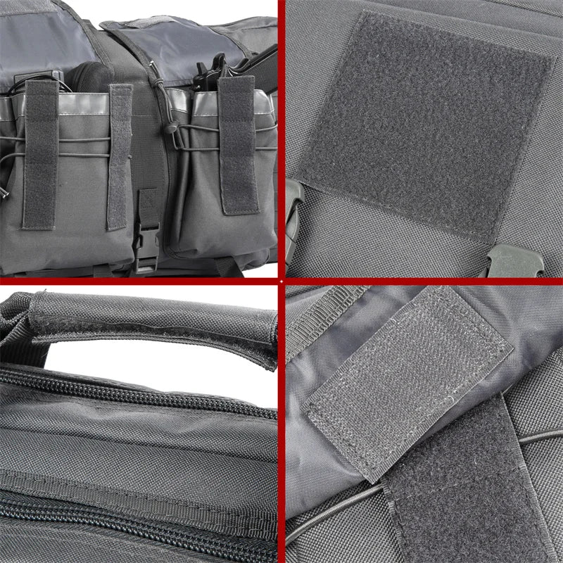 LQARMY Tactical Double Rifle Case Molle Gun Bag