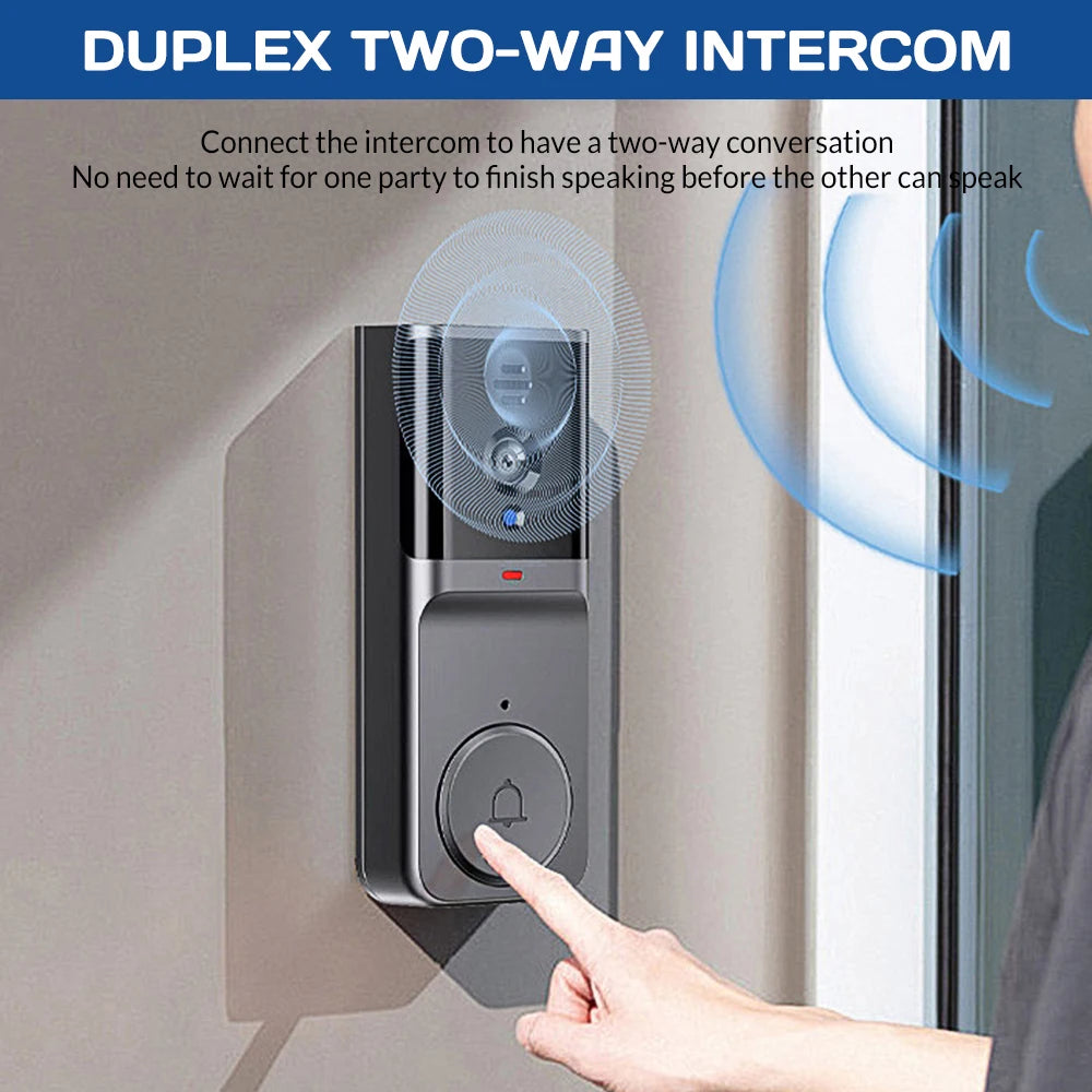 Wireless Video Doorbell With Two Way Audio And Intercom