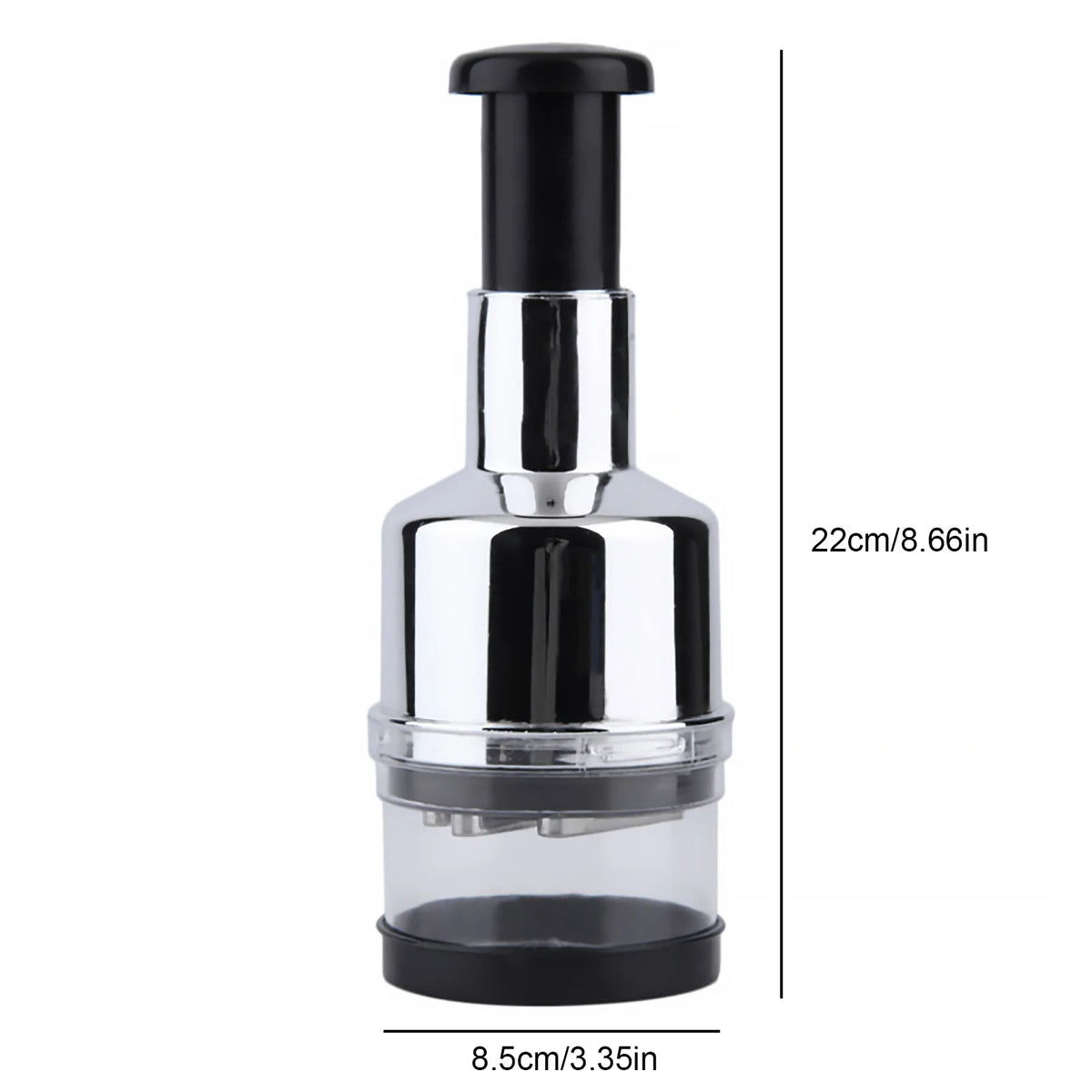 Stainless Steel Manual Food Chopper For Garlic Onions