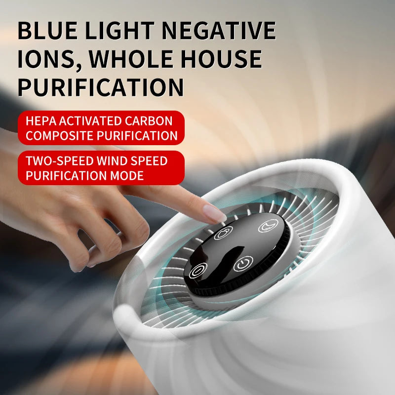 ZNLYRION Mini Desktop Air Purifier With Carbon Filter