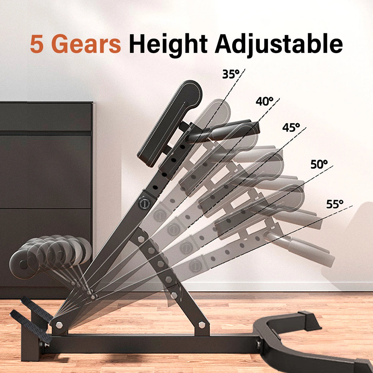 Adjustable Roman Chair For Lower Back And Core Workouts