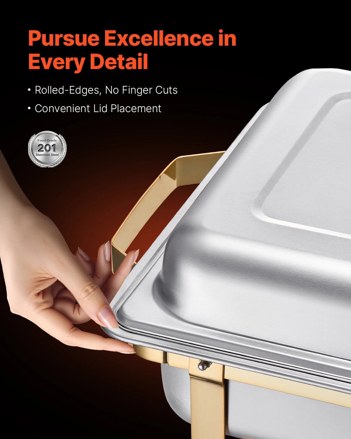 Succebuy Stainless Steel Chafing Dish Buffet Set