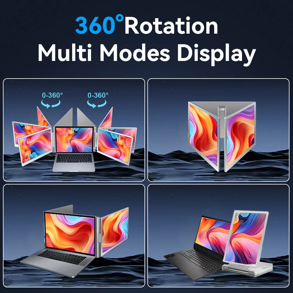 Ecooper Portable Monitor FHD IPS Screen For Gaming