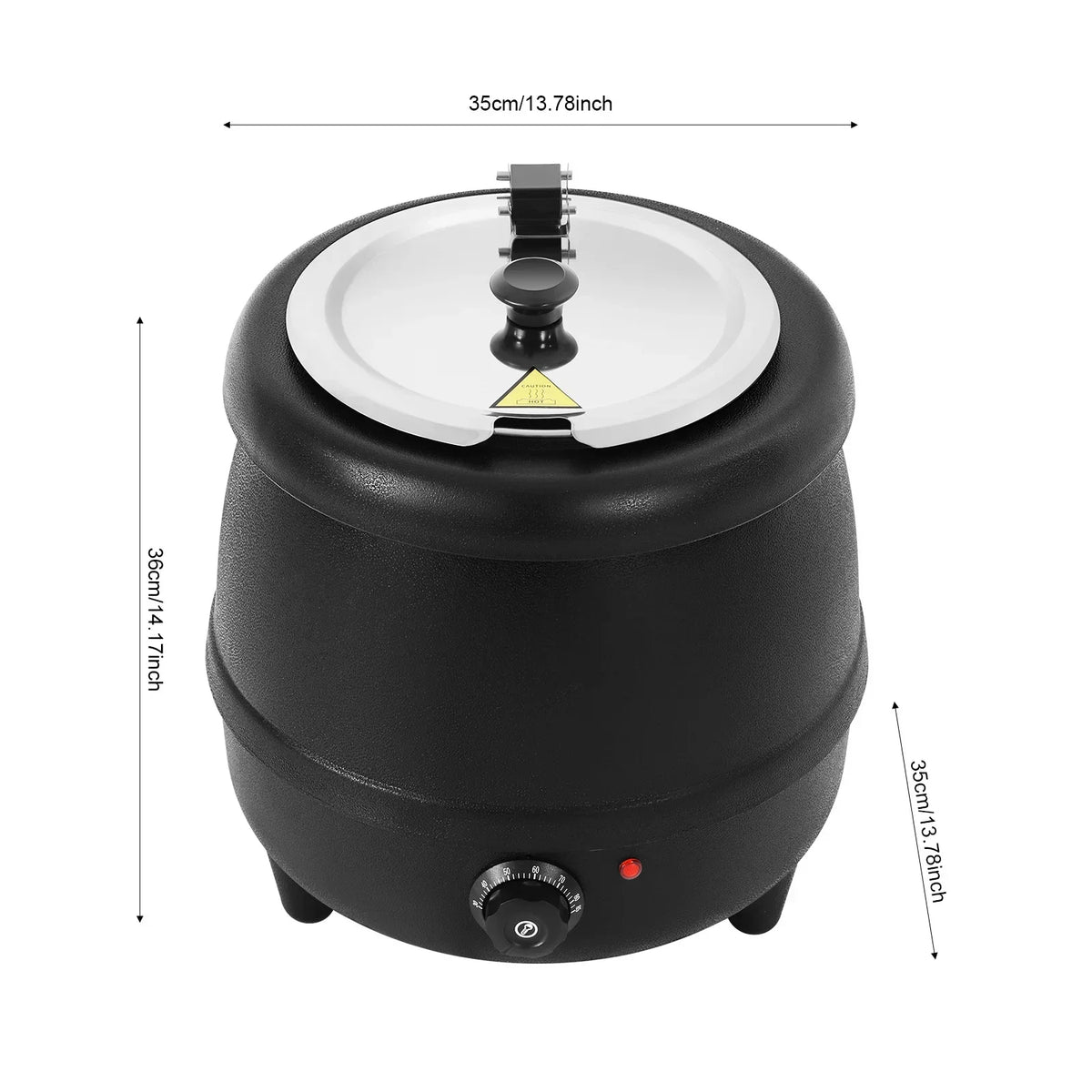 Commercial Electric Soup Kettle Food Warmer