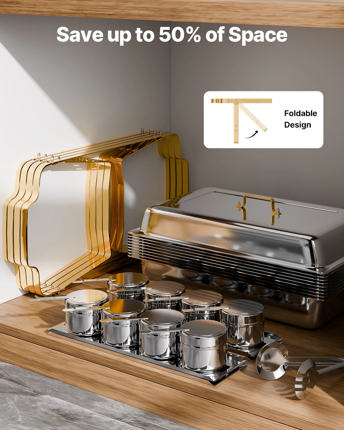 Succebuy Stainless Steel Chafing Dish Buffet Set