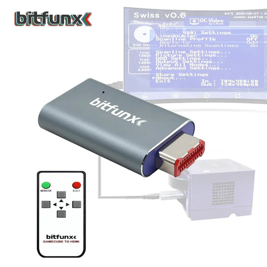 Bitfunx GC2HDMI Adapter For Nintendo GameCube