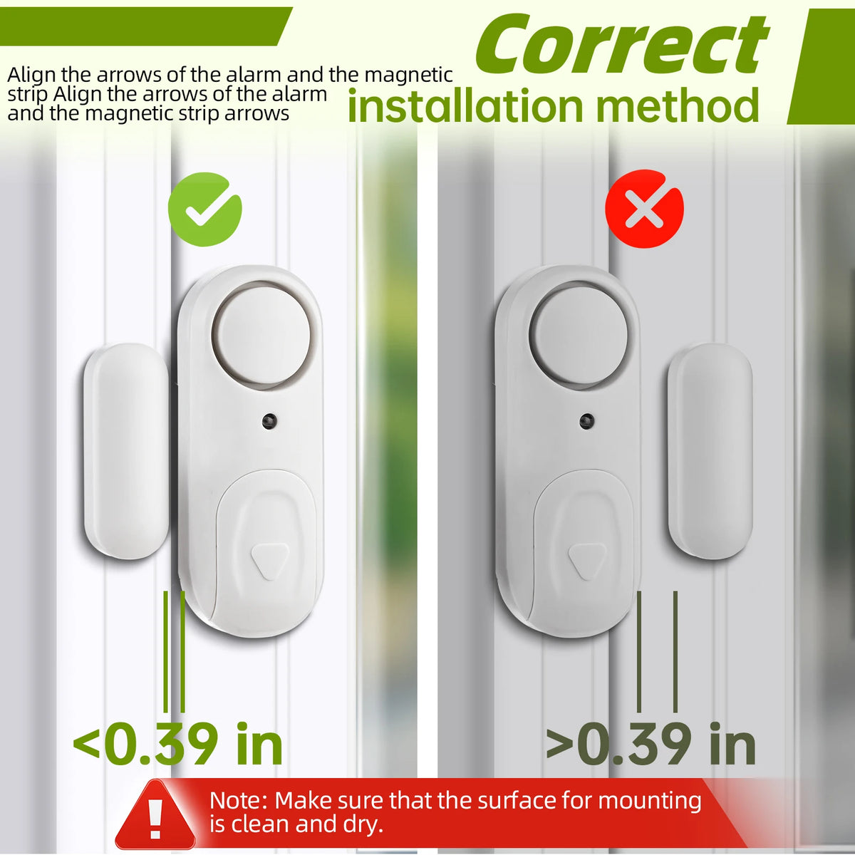 Magnetic Door And Window Burglar Alarm Sensor