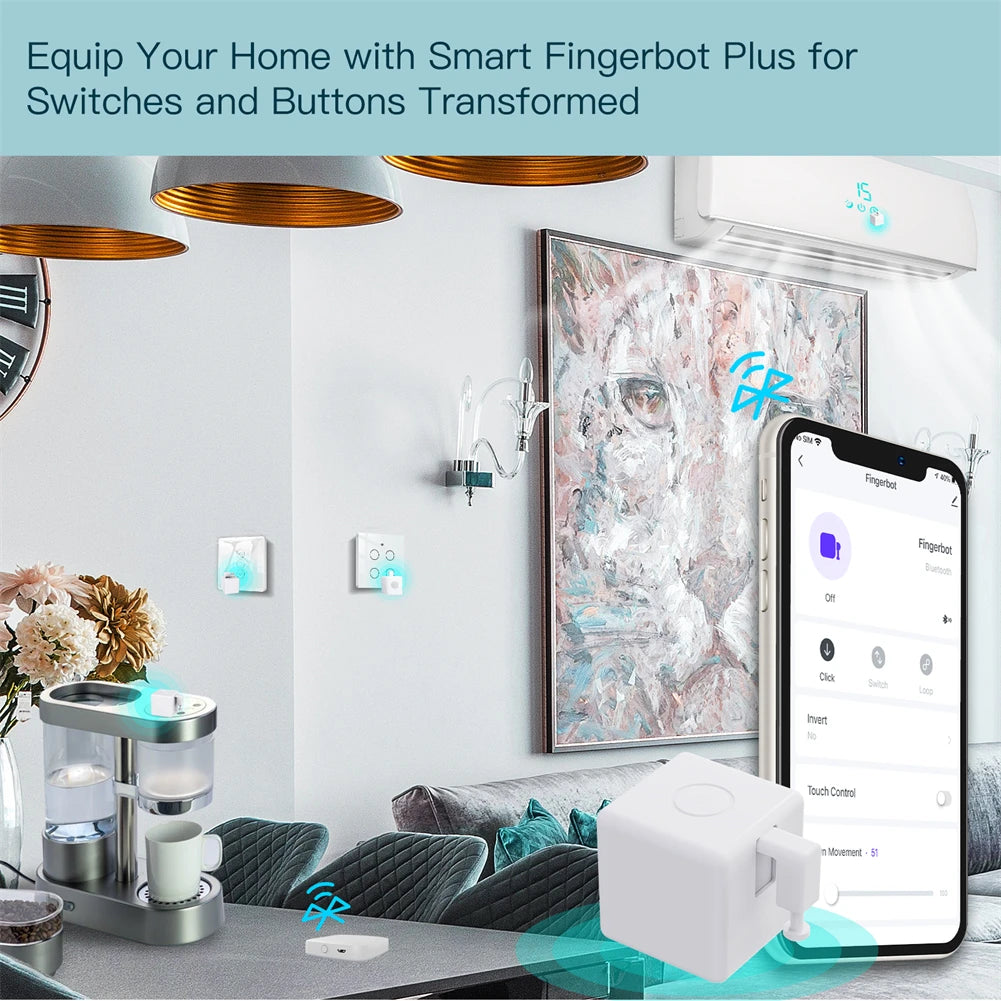 Moes Smart Bluetooth Fingerbot Voice Control Switch Pusher