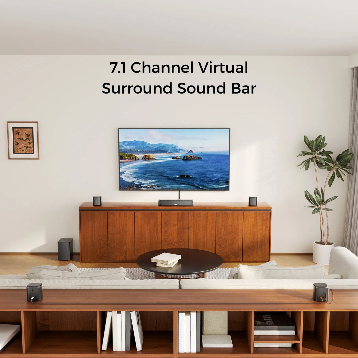 Ultimea 7.1 Channel Sound Bar System With Surround Speakers