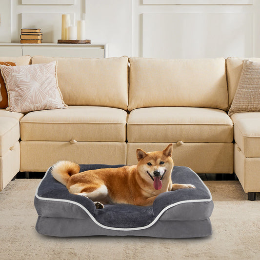 JHK Orthopedic Memory Foam Dog Bed With Cover