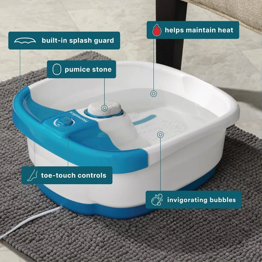 TLXT Bubble Mate Toe Touch Control Foot Spa