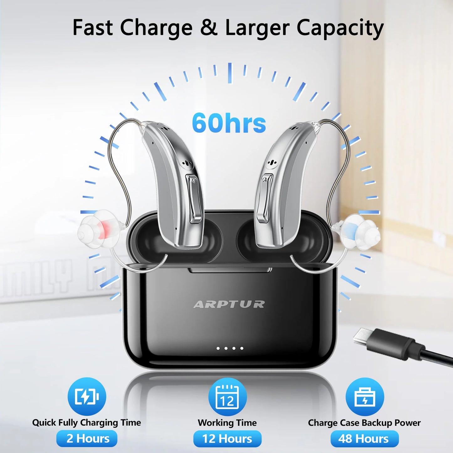 Zepau Rechargeable Noise Cancelling Hearing Aids