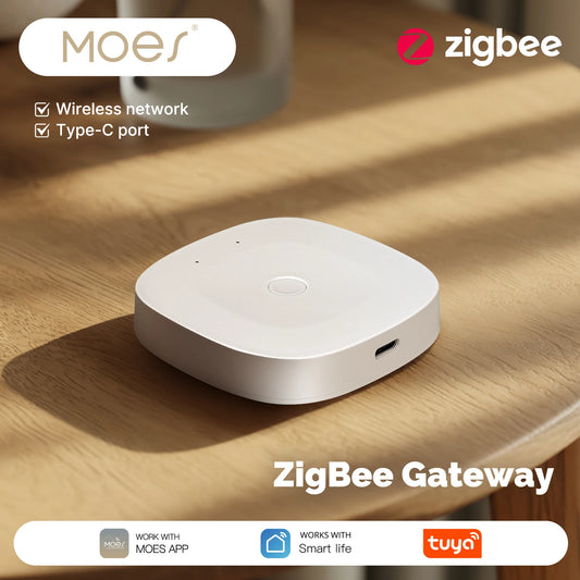 Moes Smart Home Hub Bluetooth Zigbee Gateway