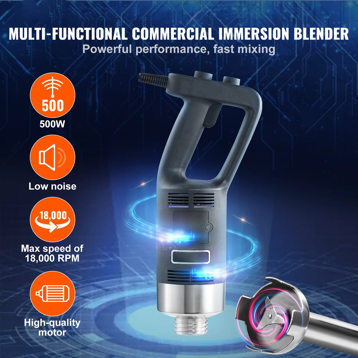 Succebuy Commercial 500W Immersion Blender