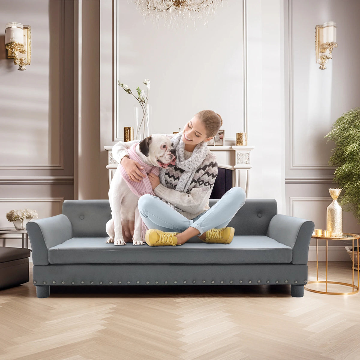 Borwart Heavy Duty Pet Sofa And Raised Dog Bed