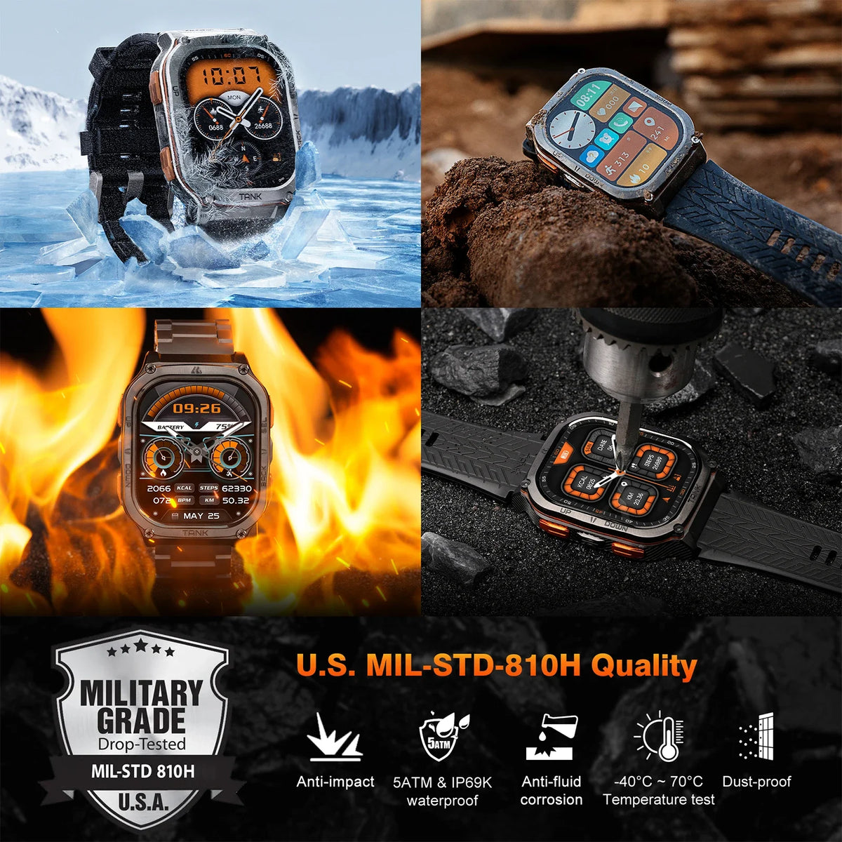 Kospet Tank M3 Ultra GPS Smart Watch
