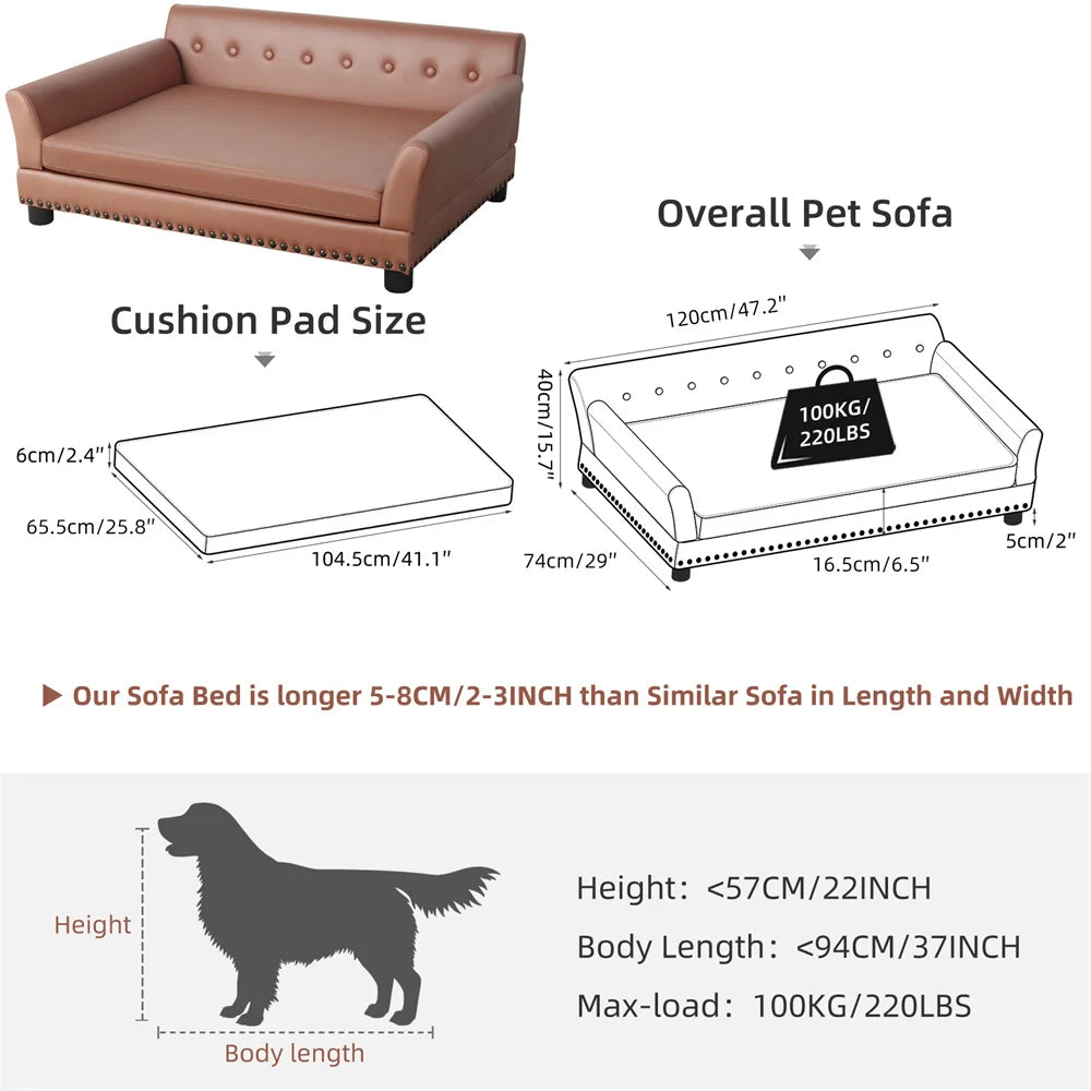 Borwart Heavy Duty Pet Sofa And Raised Dog Bed