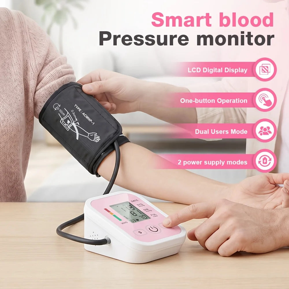 Smart Automatic Upper Arm Digital Blood Pressure Monitor