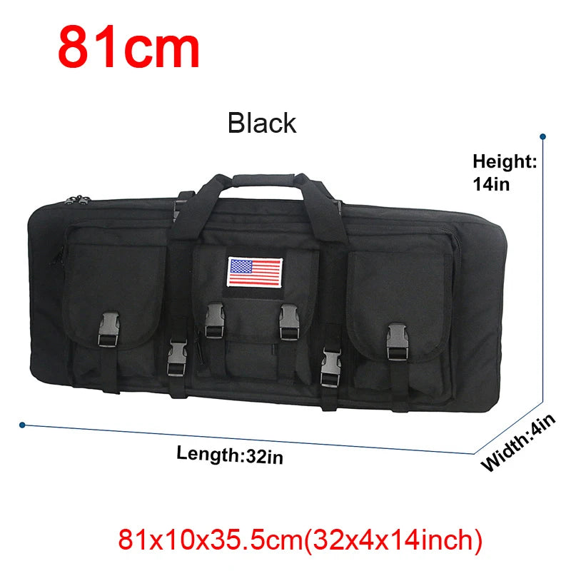 LQARMY Tactical Double Rifle Case Molle Gun Bag