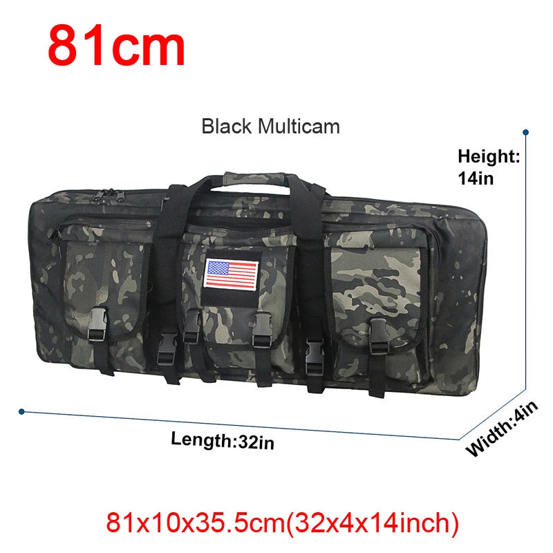 LQARMY Tactical Double Rifle Case Molle Gun Bag