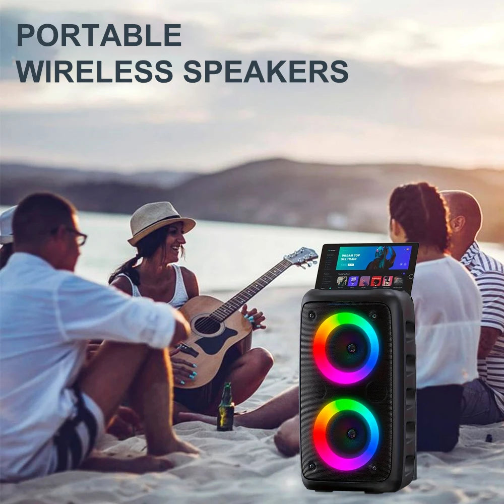 ZNLYRION Portable Bluetooth Karaoke Speaker With Mic