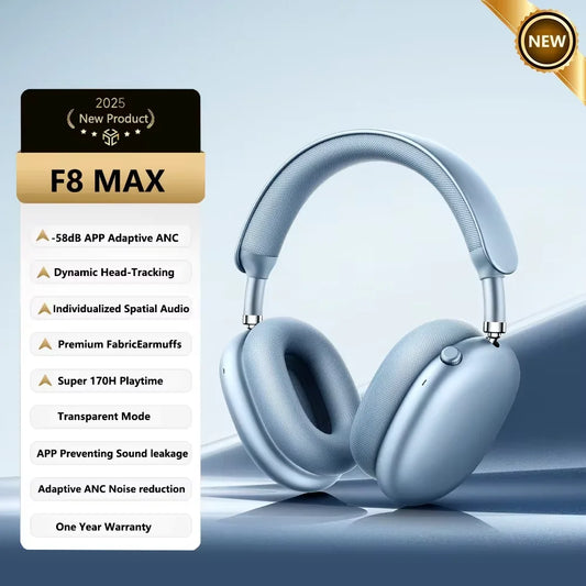 Picun F8 Pro Headphones ANC Bluetooth Wireless Spatial Audio