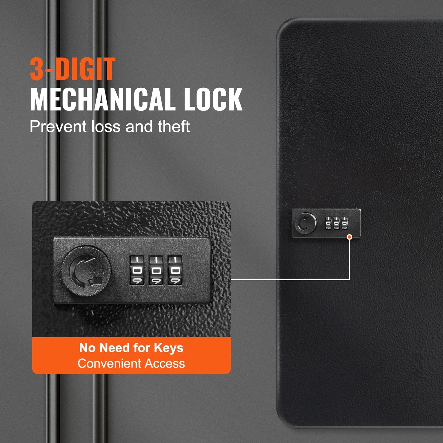 SucceBuy 48 Position Key Lock Box With Adjustable Racks