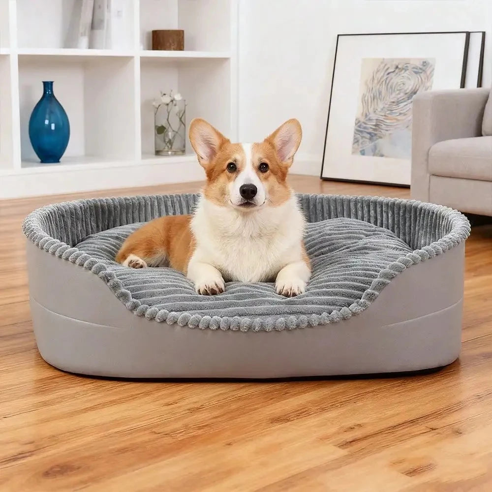 Soft Machine Washable Cotton Pet Bed