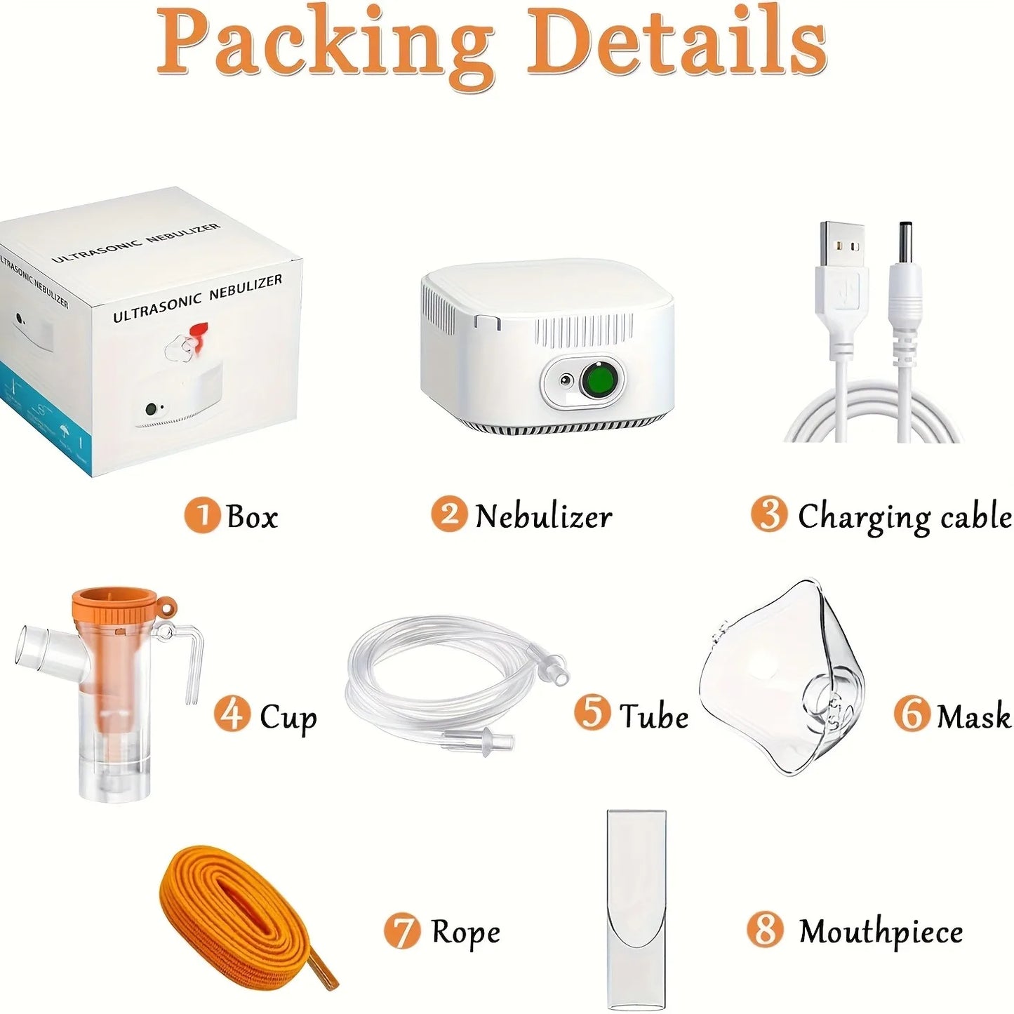 Jitesy Mini Silent Compressor Nebulizer With Mouthpiece