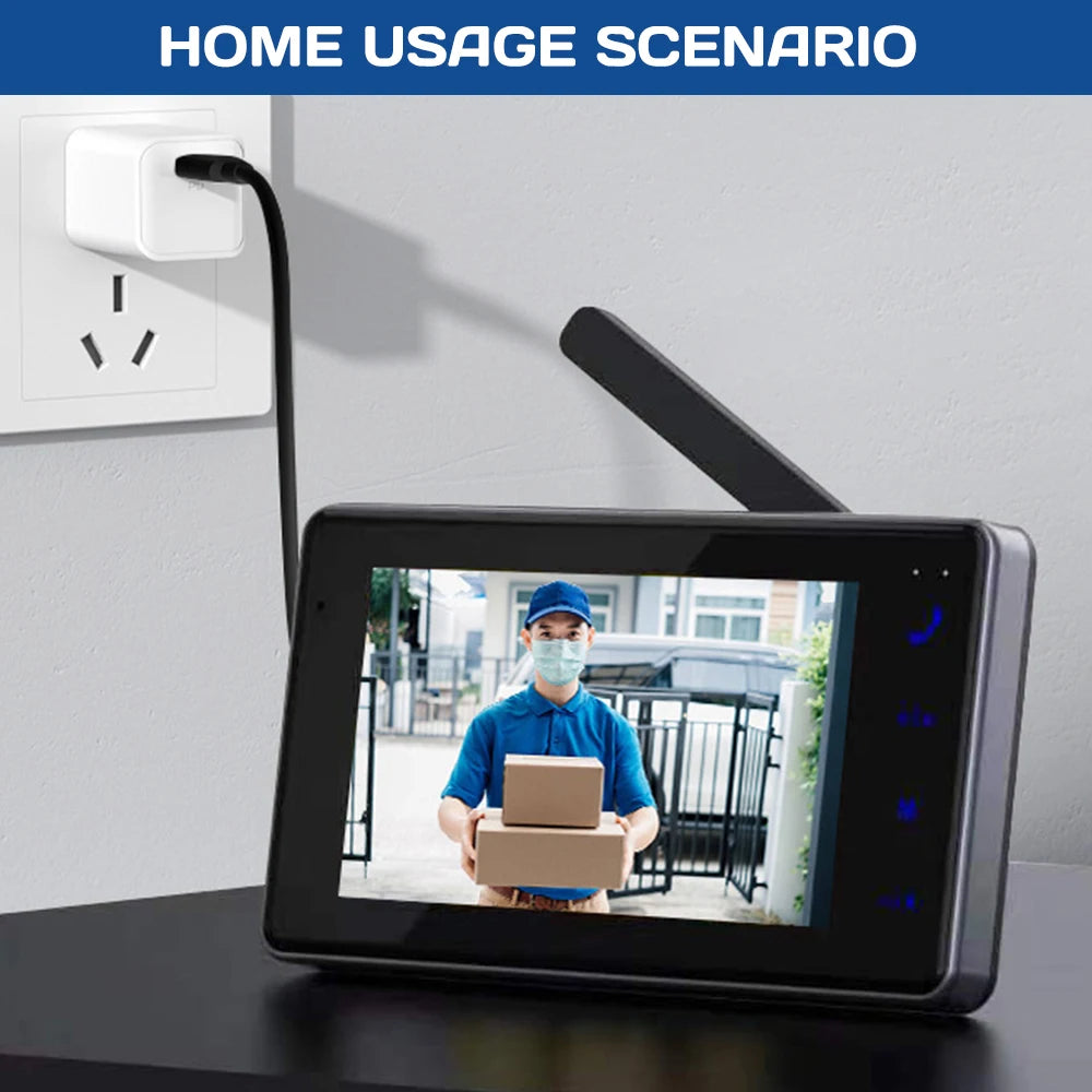 Wireless Video Doorbell With Two Way Audio And Intercom