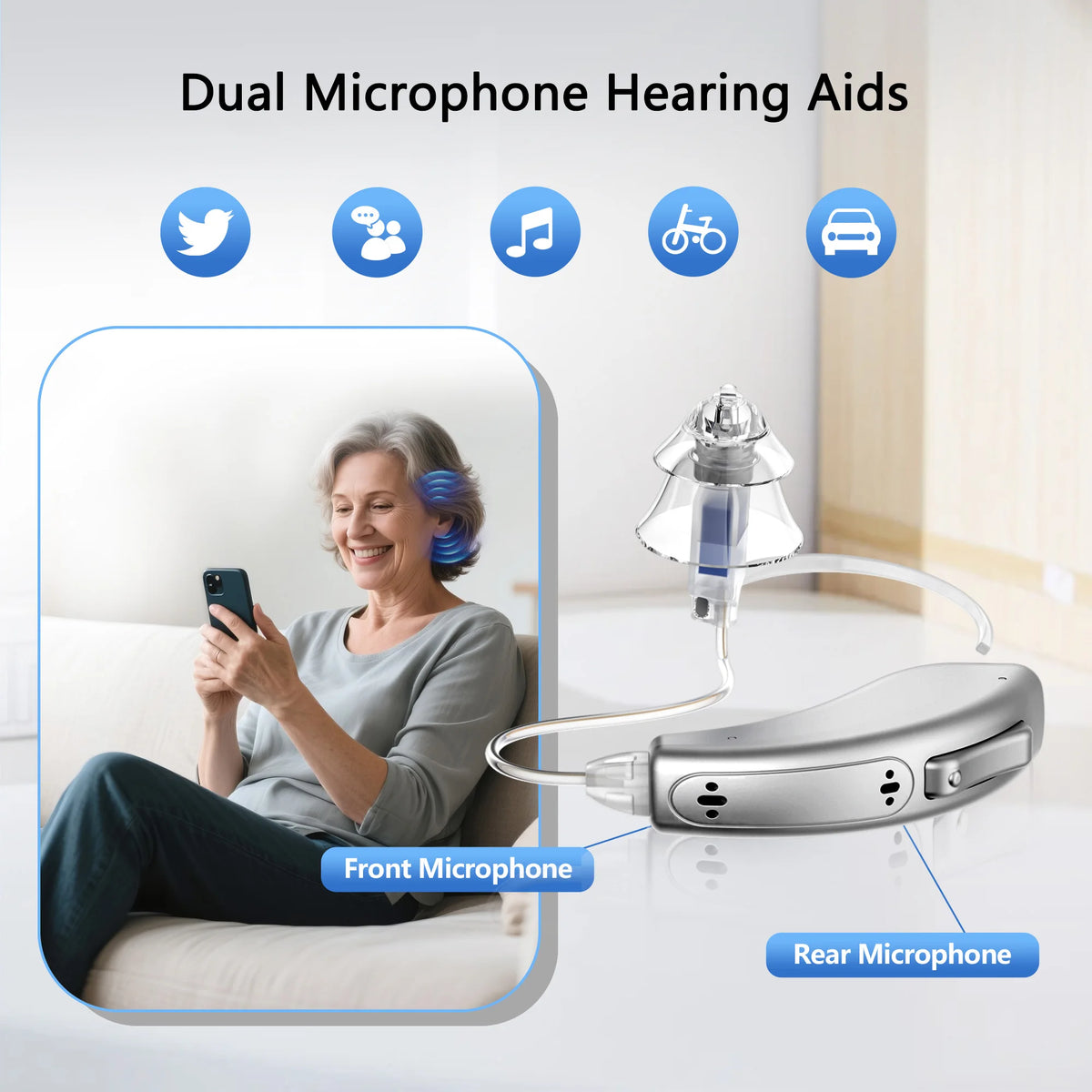 Zepau Rechargeable Noise Cancelling Hearing Aids