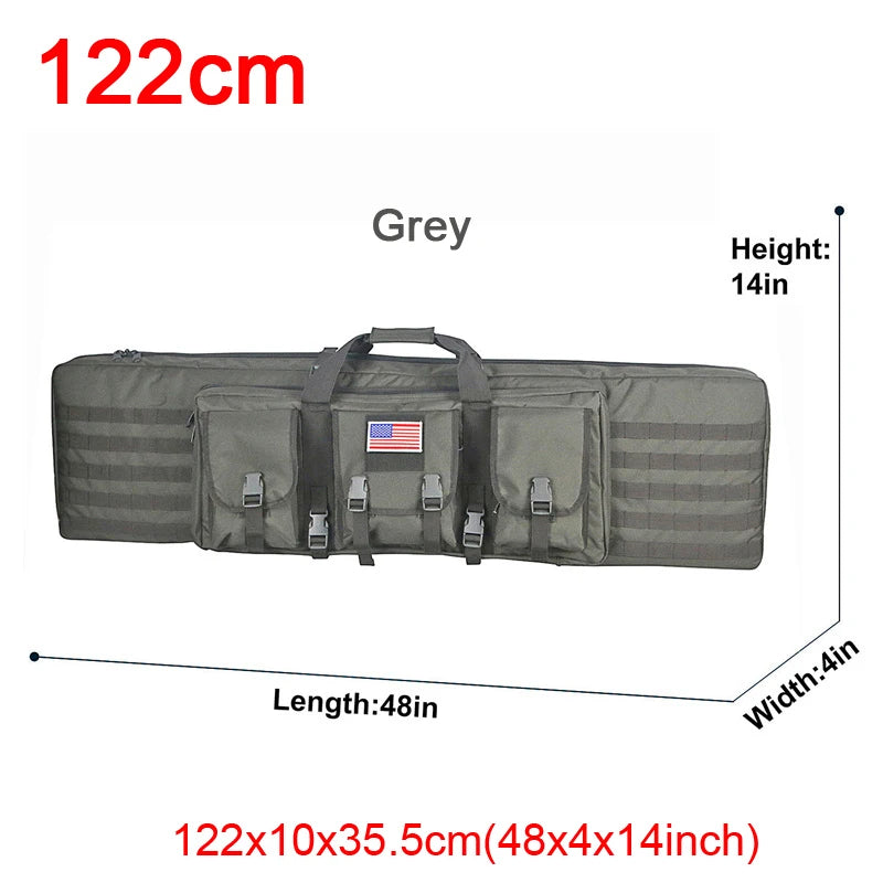 LQARMY Tactical Double Rifle Case Molle Gun Bag
