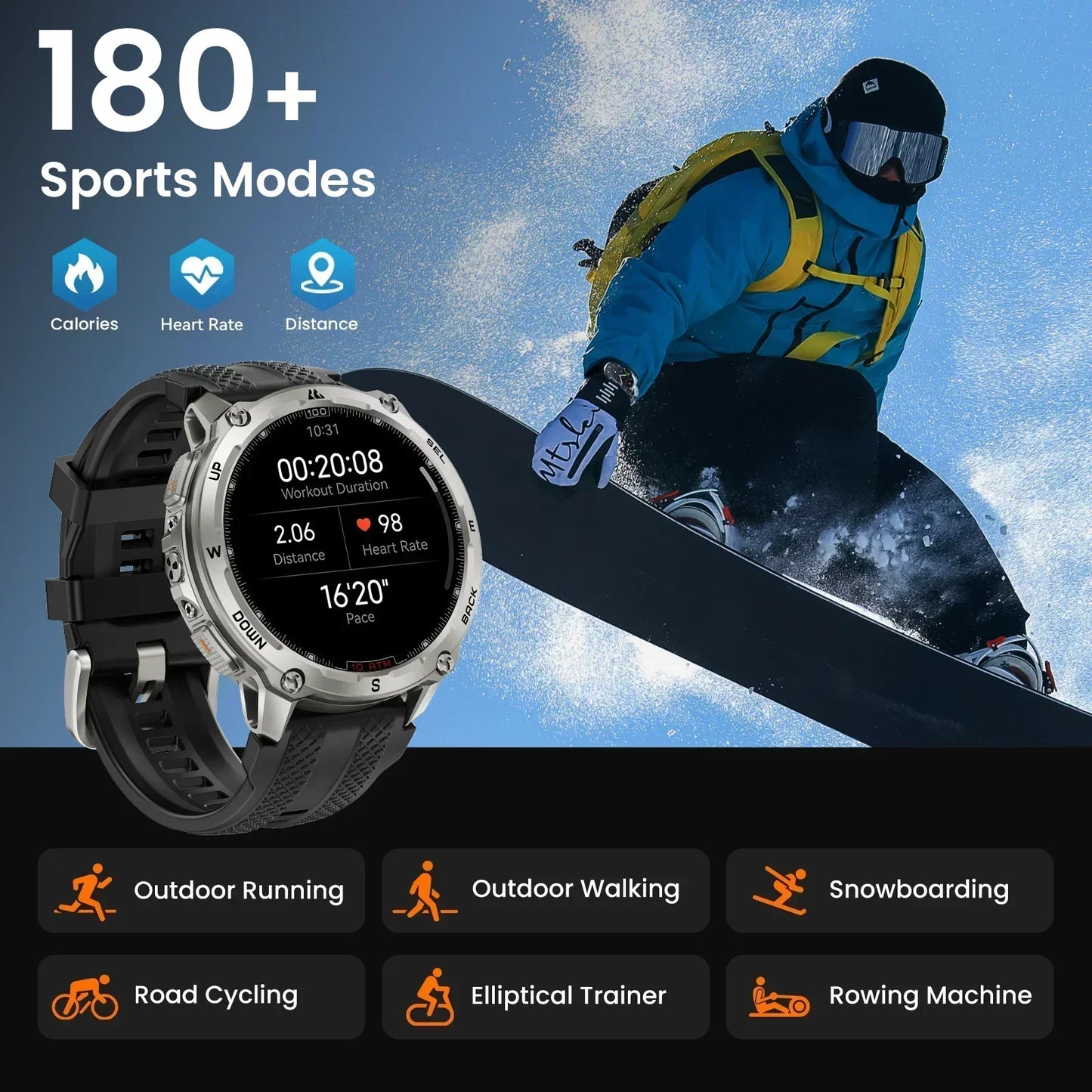 KOSPET Tank T4 Rugged GPS Smart Watch