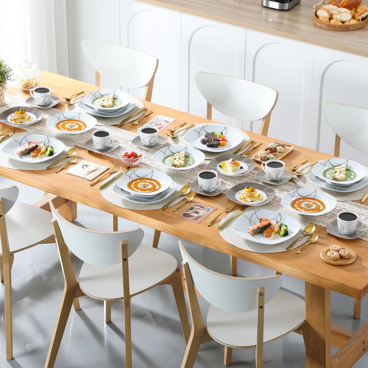 Malacasa 30 Piece Porcelain Dinnerware Set